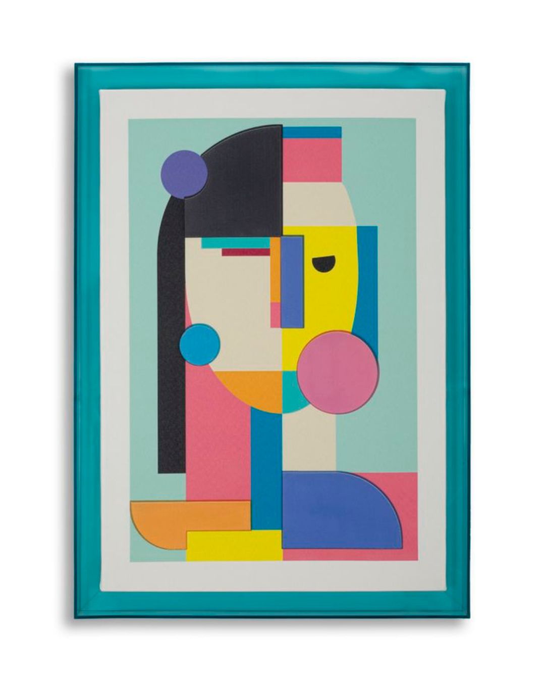 Impresión sobre lienzo lacado con marco acrílico 50x3,3x70 cm