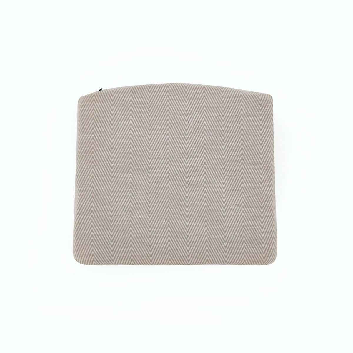 Cojín 44x37 Tela -- Blanco/Gris