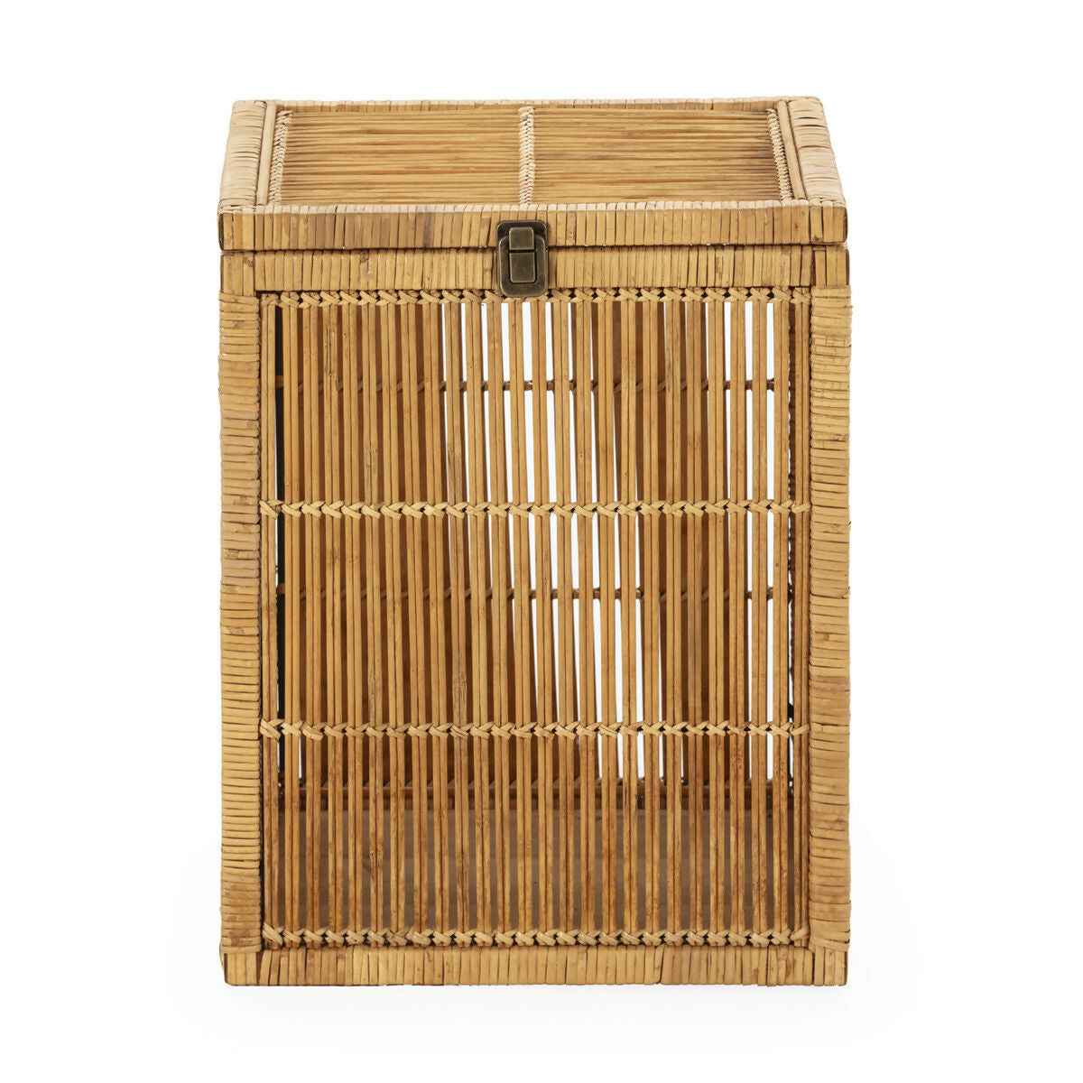Cesto 40,5x40,5x51 Madera de Abeto/Bambú/Ratán -- Natural