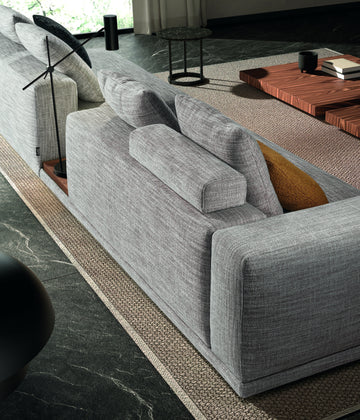Sofà modular Hamilton gris 543x160x62 cm