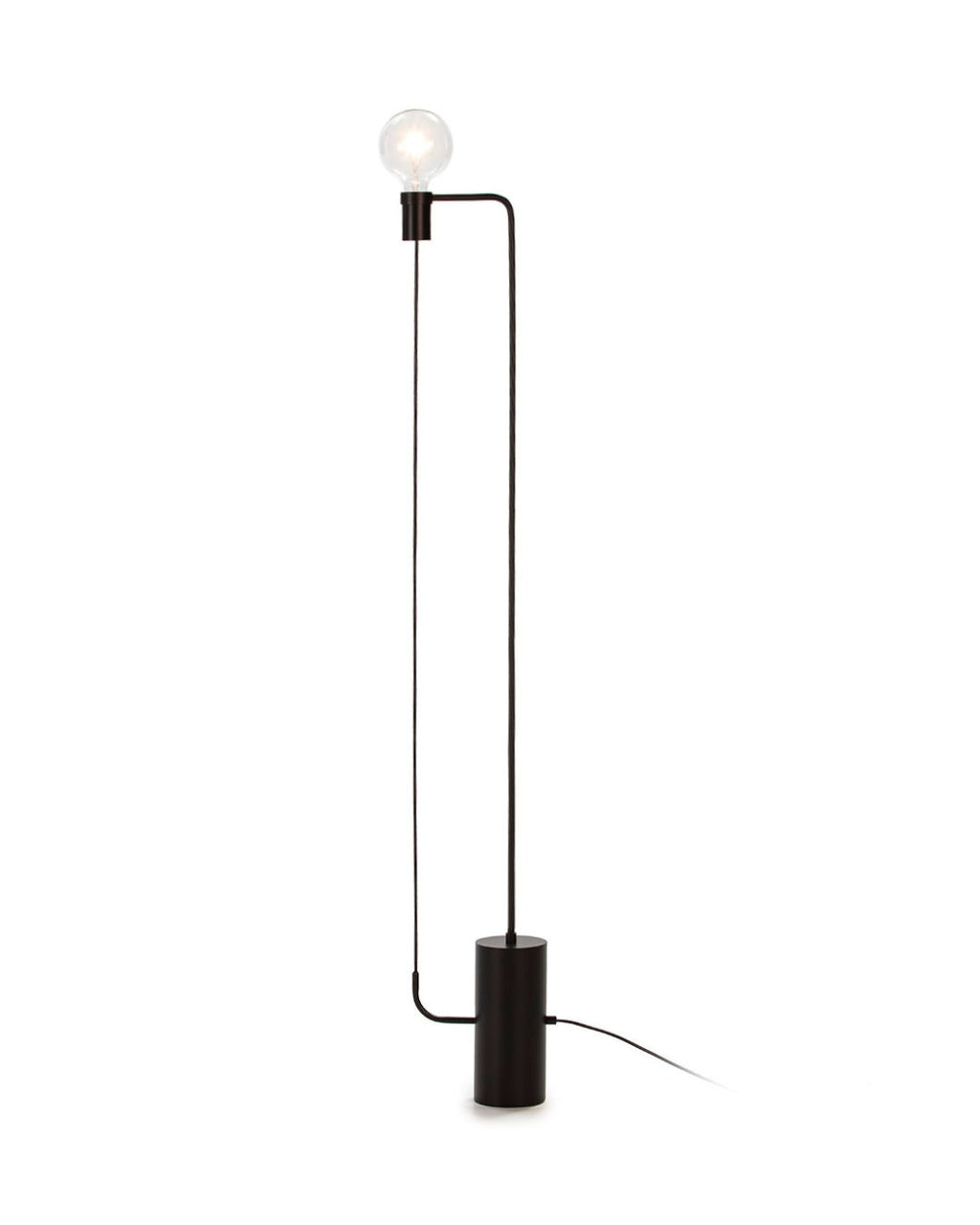 LAMPARA DE PIE 25x12x152 METAL NEGRO