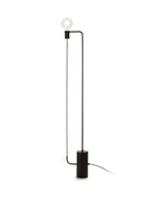 LAMPARA DE PIE 25x12x152 METAL NEGRO