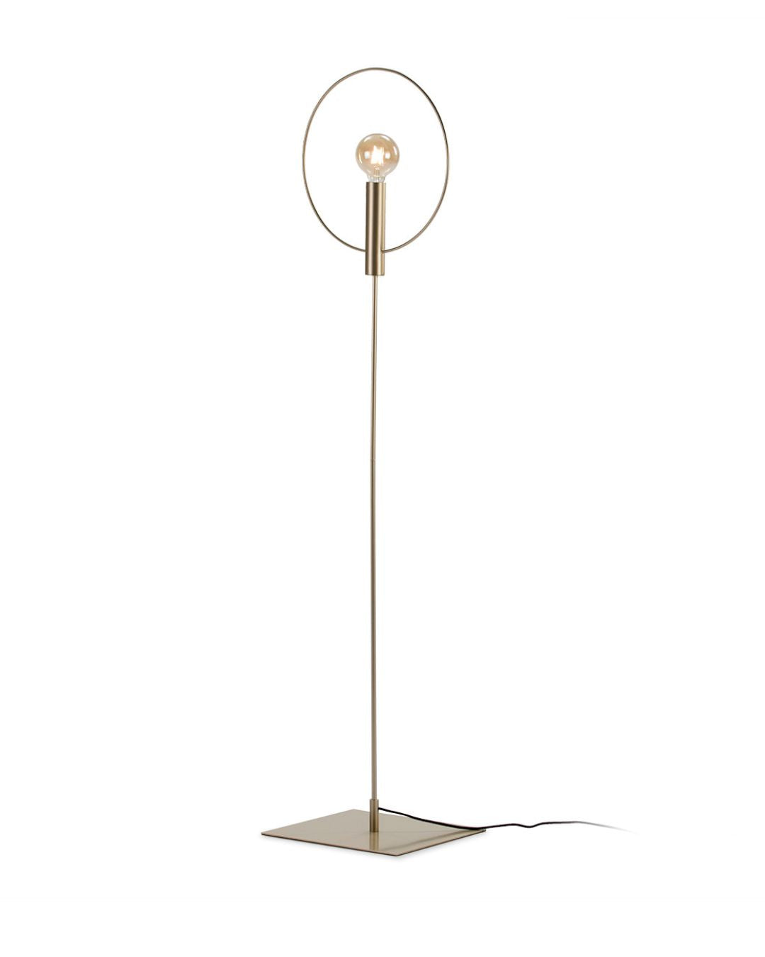 LAMPARA DE PIE 42x35x165 METAL DORADO