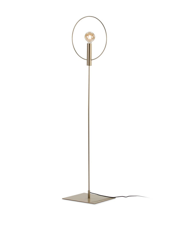 Llum de peu 42x35x165 cm de metall daurat