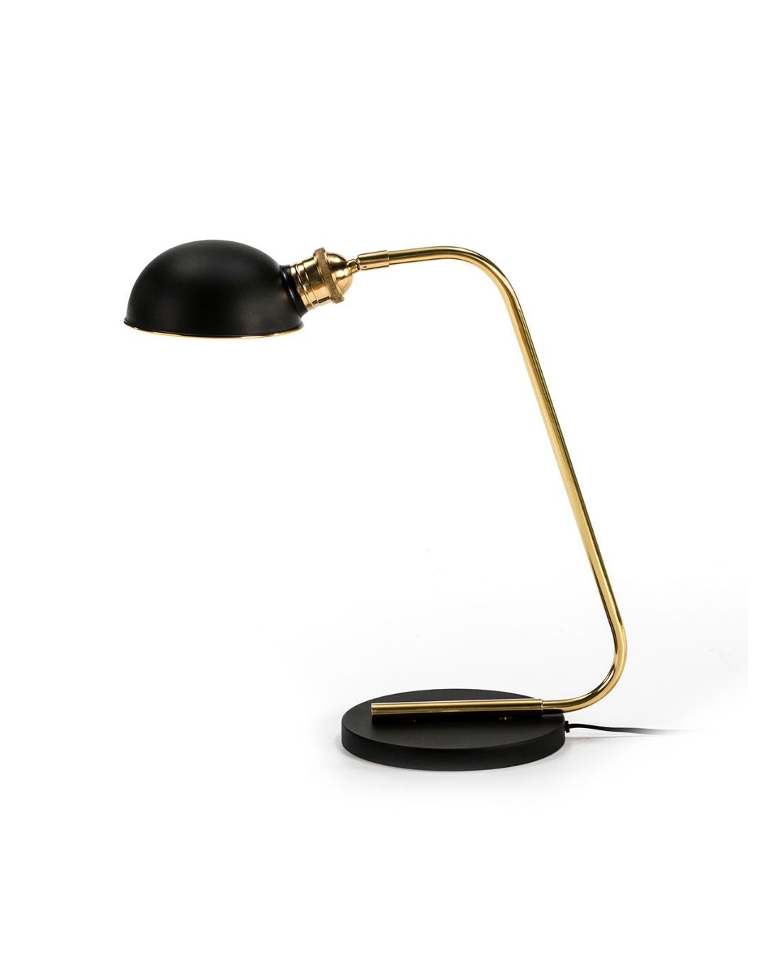 LAMPARA SOBREMESA 45x19x50 METAL DORADO/NEGRO