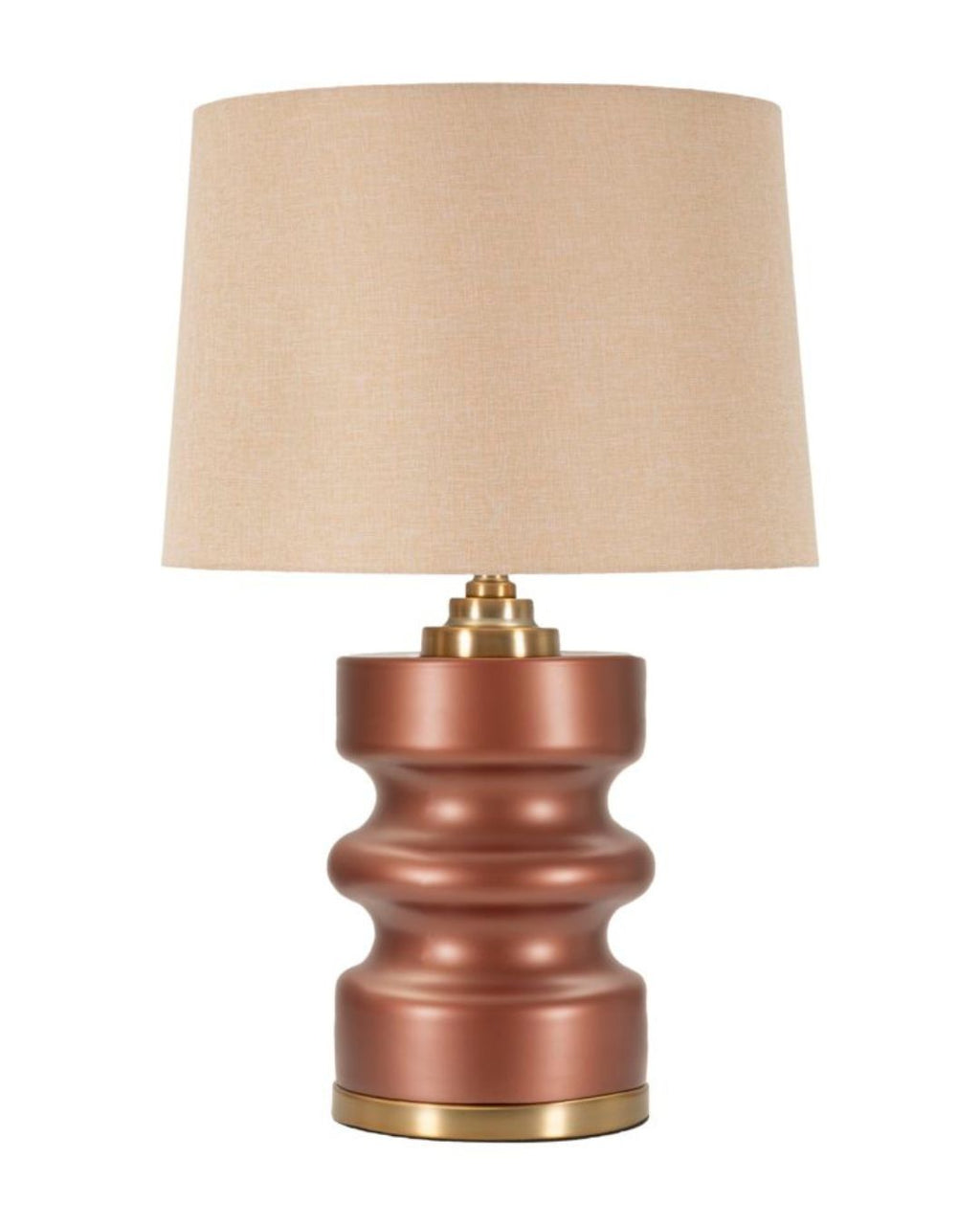 Lámpara de mesa de cristal marrón, 36,5 x 56,5 cm (diámetro x 56,5 pulgadas)