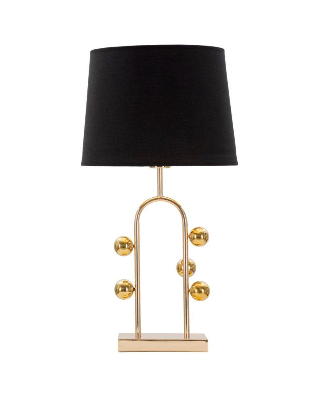 Lámpara de mesa de metal dorado Ø 32,5x61