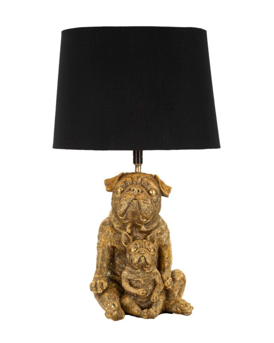 Lámpara de mesa de resina dorada Ø cm 26x43,8