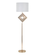 Lámpara de pie de metal dorado Ø 40x161 cm