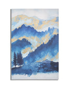 Lienzo impreso con paisaje multicolor, 80x3x120 cm