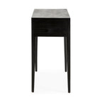 Consola 140x45x87 Madera de Cedro/Ratán -- Negro/Natural
