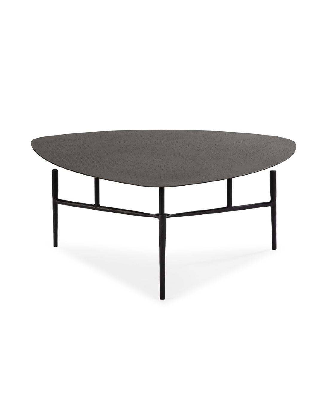 MESA DE CENTRO 80x80x35 METAL NEGRO