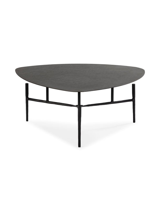 Taula de centre 80x80x35 cm de metall negre