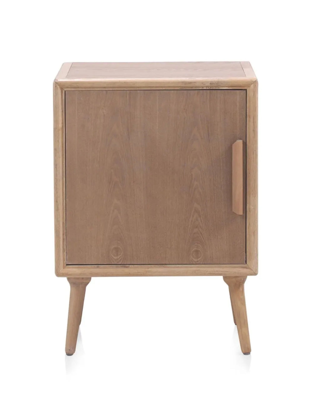 MESITA DE NOCHE 1 PUERTA MADERA DE FRESNO NATURAL