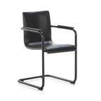 Silla 50x50x84 Metal/P.piel Negro