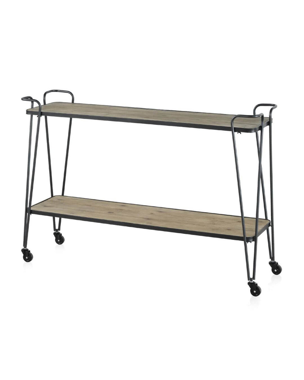 MUEBLE AUXILIAR MADERA DE ABETO Y HIERRO