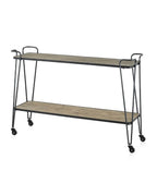 MUEBLE AUXILIAR MADERA DE ABETO Y HIERRO