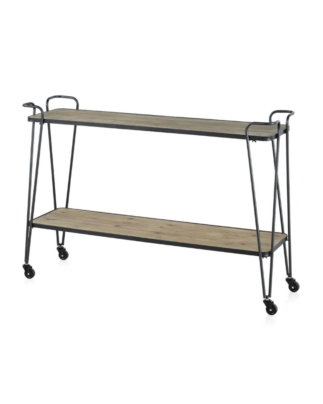 MUEBLE AUXILIAR MADERA DE ABETO Y HIERRO