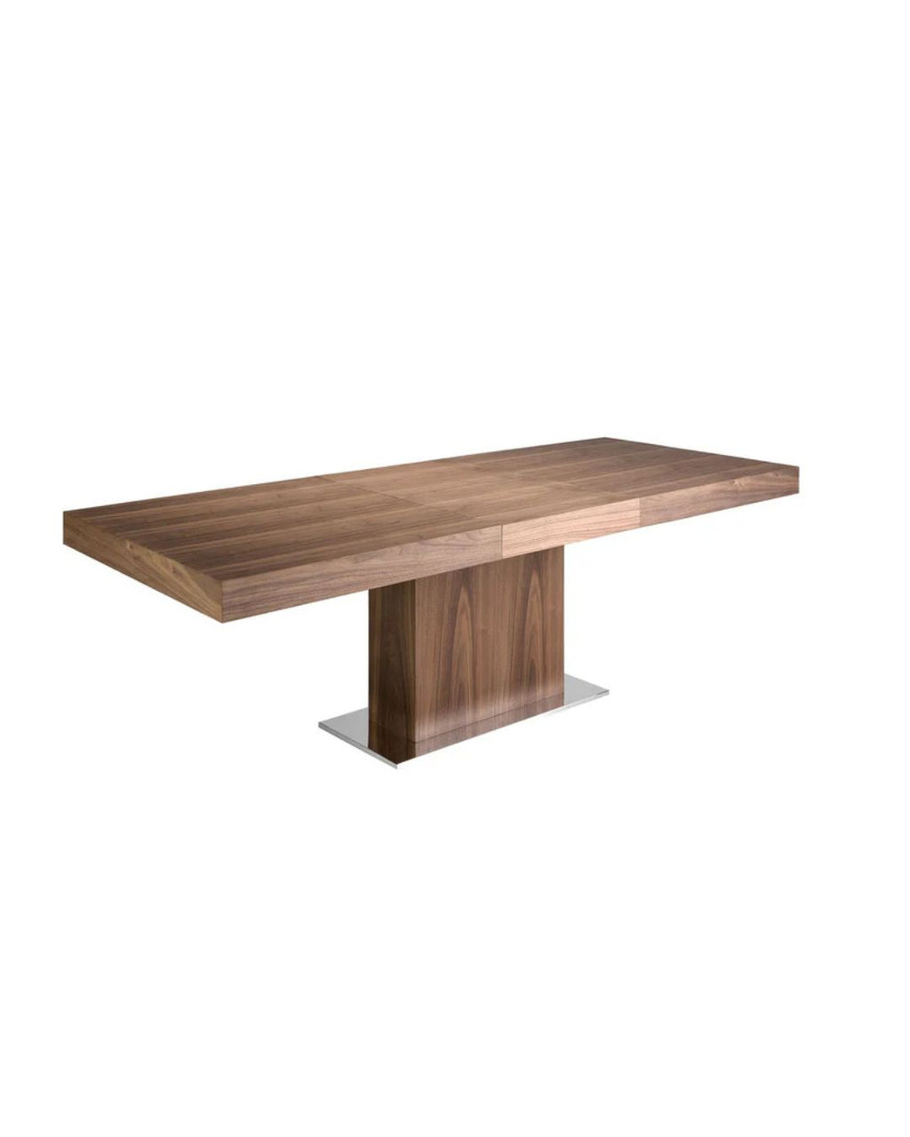 Mesa comedor extensible rectangular nogal