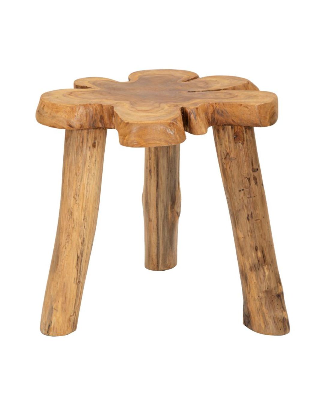 Mesa de madera reciclada de 50x47x50 cm.