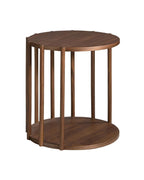 Mesa rincón redonda nogal