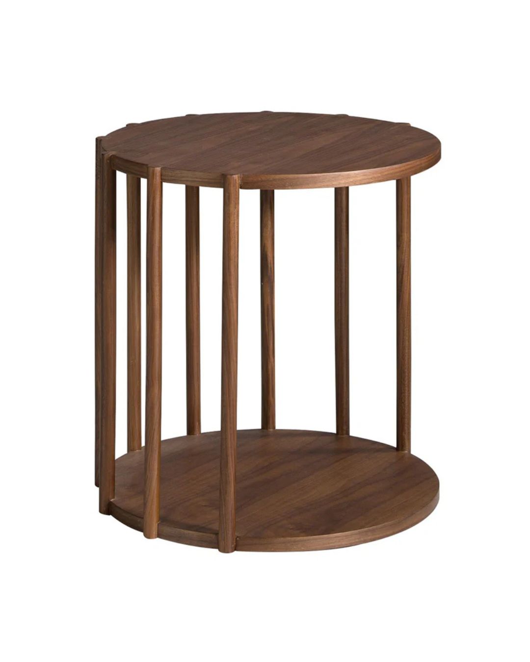 Mesa rincón redonda nogal