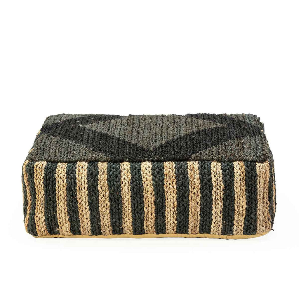 Puff 91x60x30 Shumak Negro/Natural