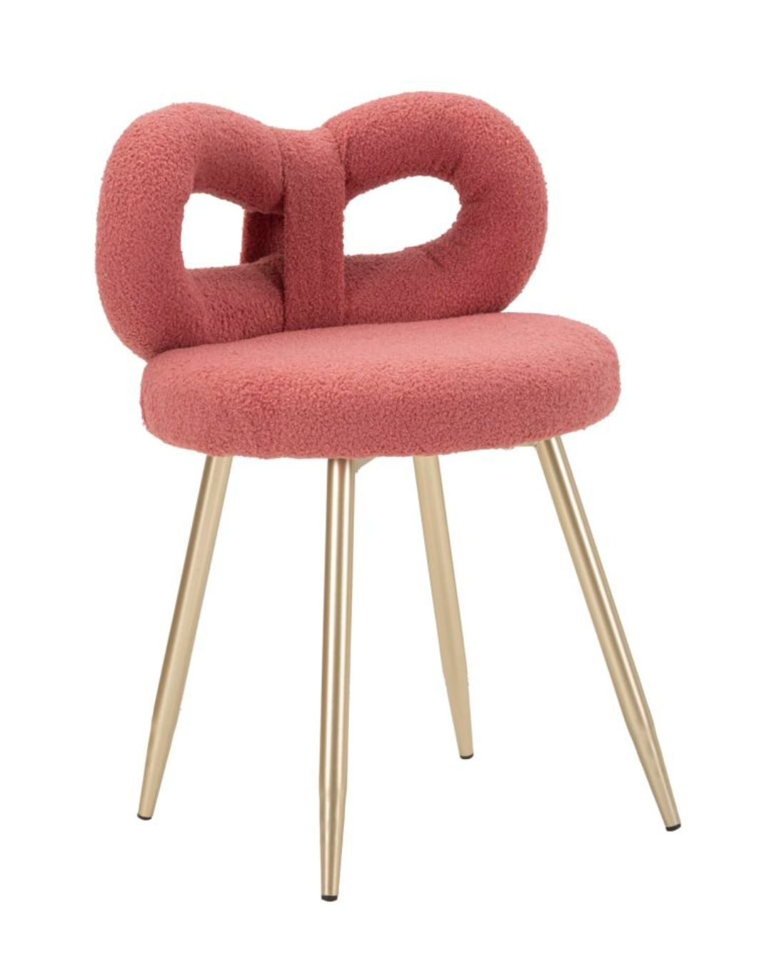 Mini silla de peluche rosa ø 40x67 cm
