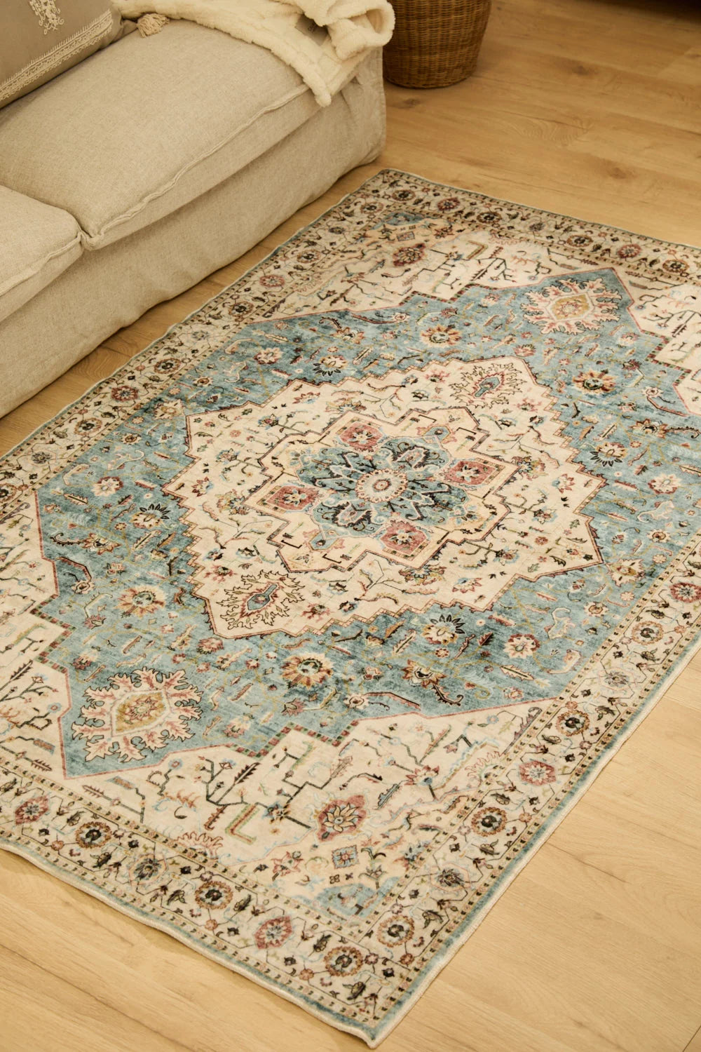 Alfombra de poliéster multicolor Afrodita