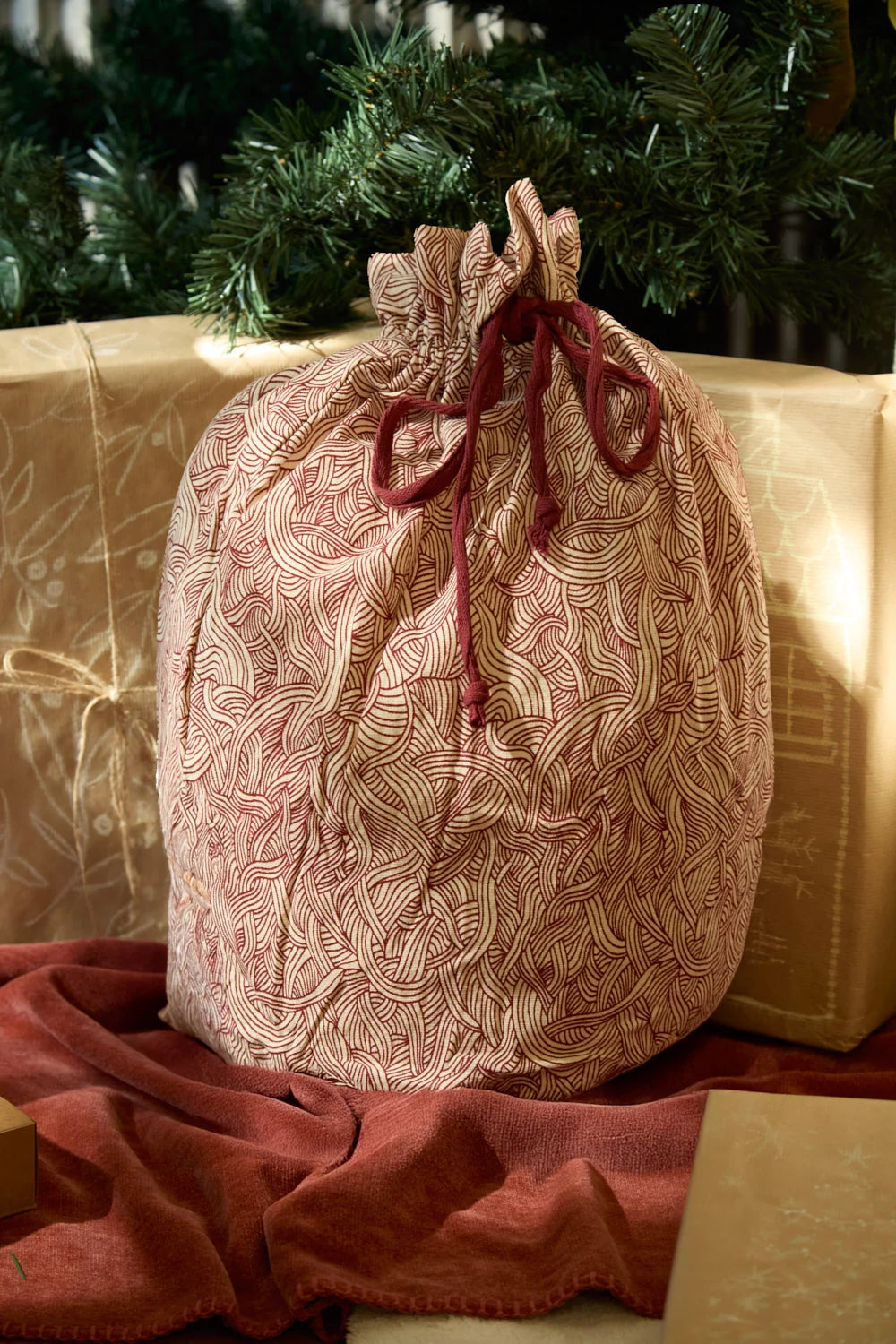 Bolsa de algodón rojo Cris