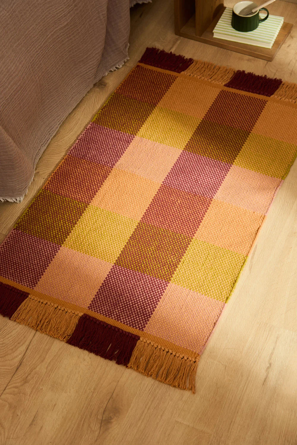 Alfombra de algodón multicolor Croma