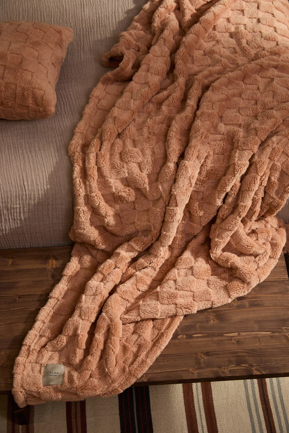 Plaid de poliéster Damero