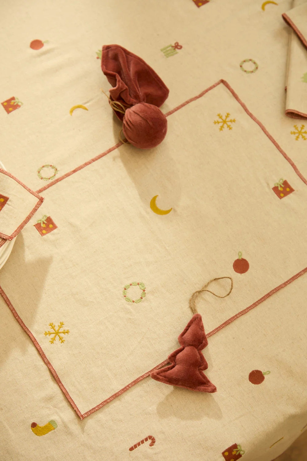 Individual de lino lyocell algodón multicolor Joy