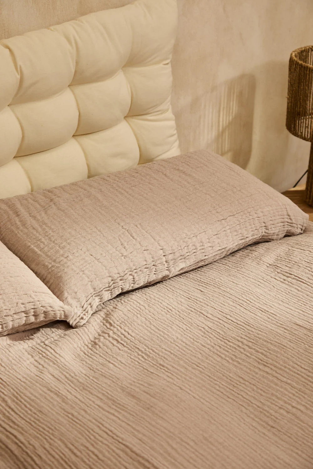 Funda nórdica + 2 funda de almohada de algodón piedra Layer2