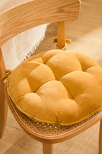 Cojín de silla de ext. algodón. int. poliéster Velour redondo