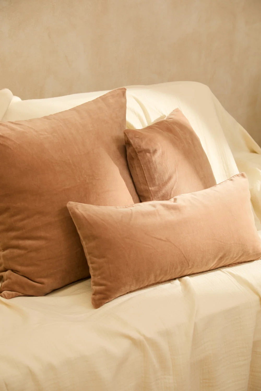 Funda de cojín de algodón Velour