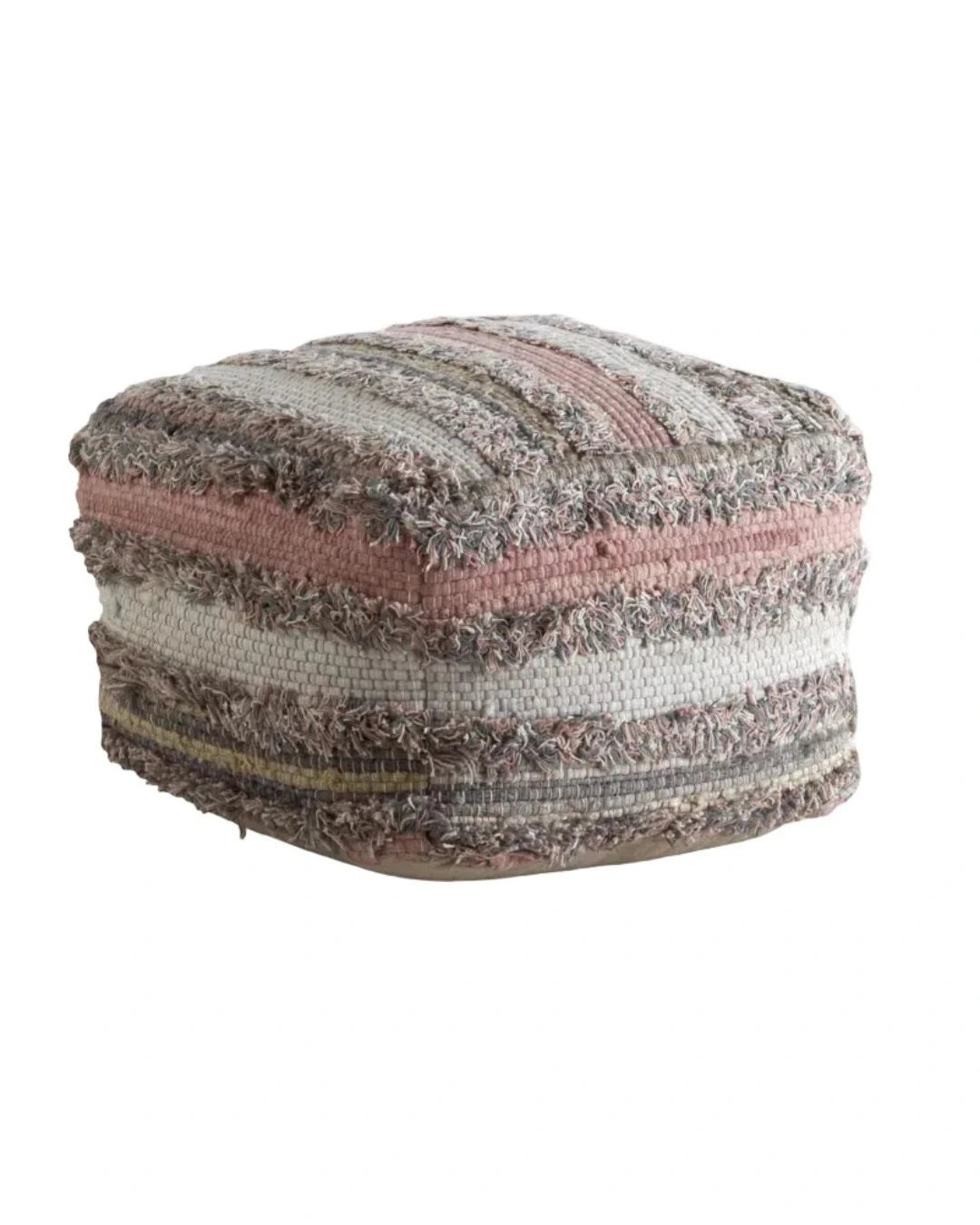 POUF ALGODON Y POLIESTER 45X45X35 CM