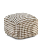 PUF ALGODON-JUTE NATURAL 45X45X35 CM