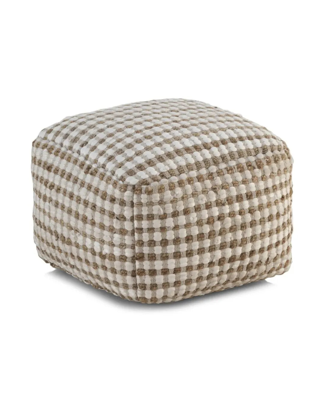 PUF ALGODON-JUTE NATURAL 45X45X35 CM