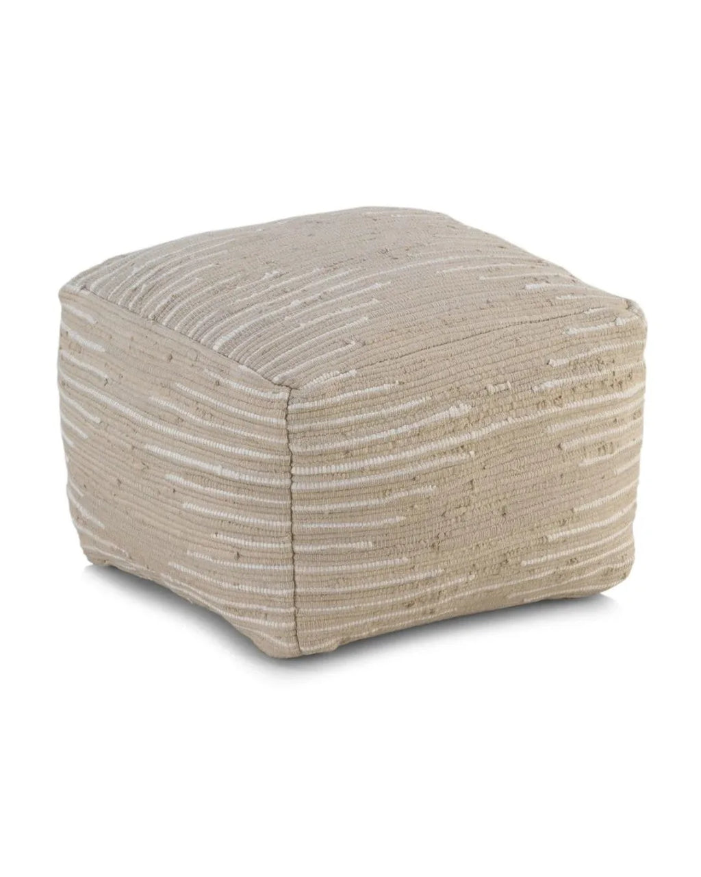 PUF ALGODON BEIGE 45X45X35 CM