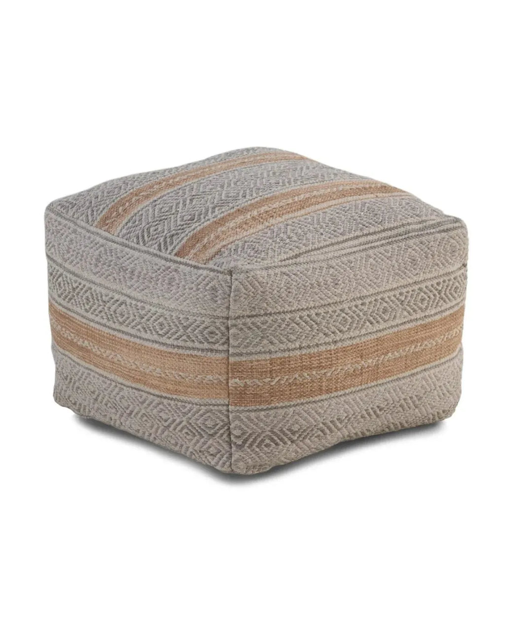 PUF ALGODON ROJIZO 45X45X35 CM