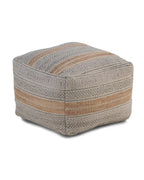 PUF ALGODON ROJIZO 45X45X35 CM