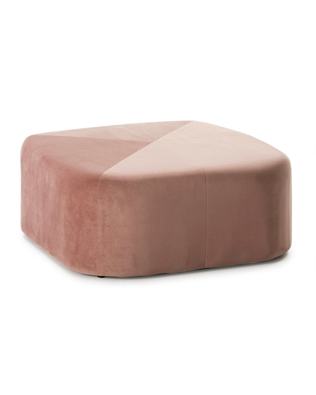PUFF 80x80x36 TELA TERCIOPELO ROSA