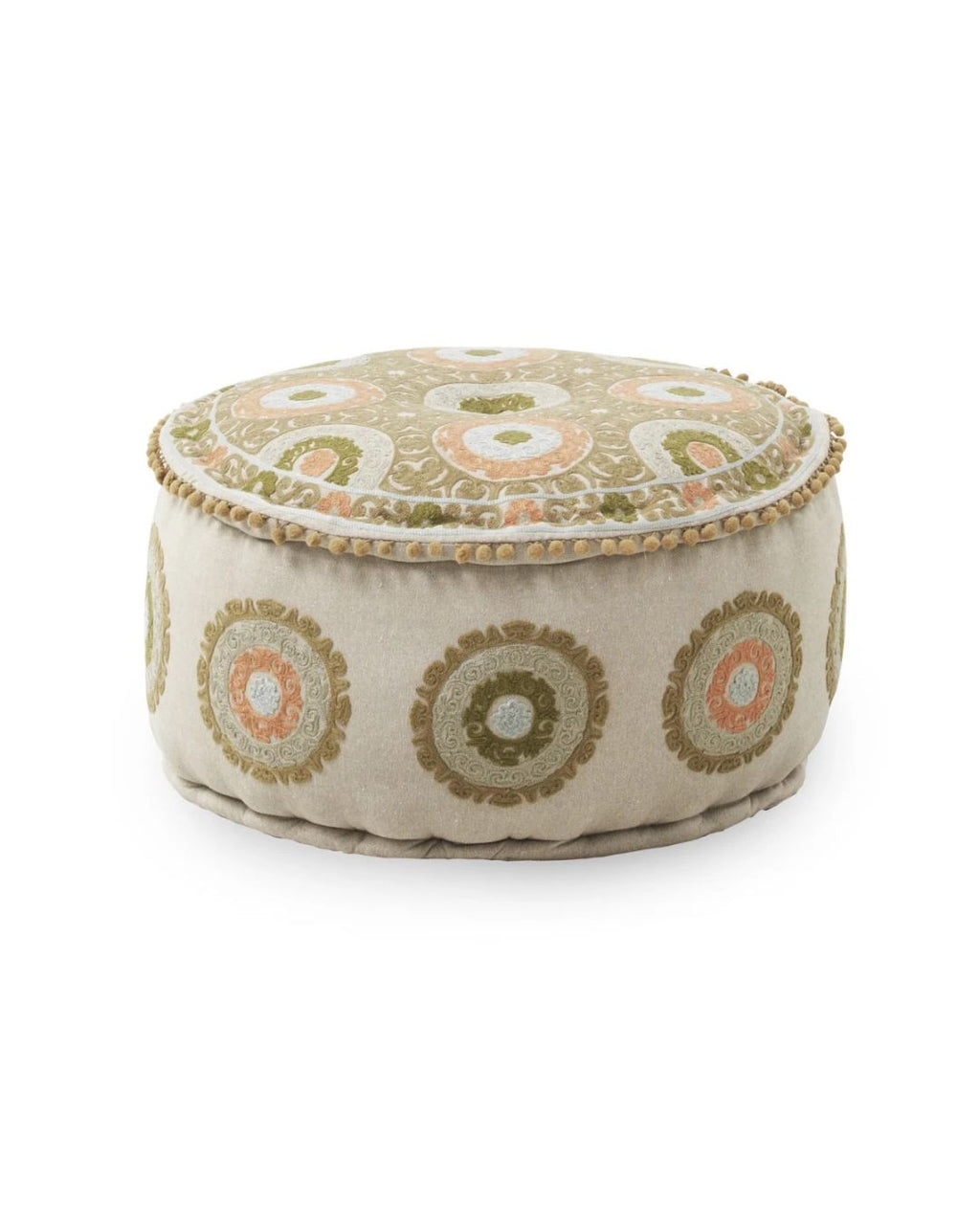 PUFF ALGODON/POLIESTER 55 DIAM X 34 CM