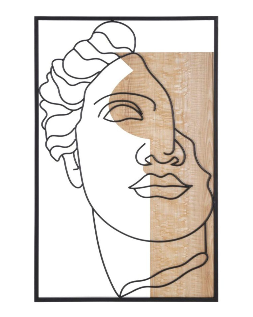 Panel decorativo 3D con acabado en madera negra, 50x2x80 cm