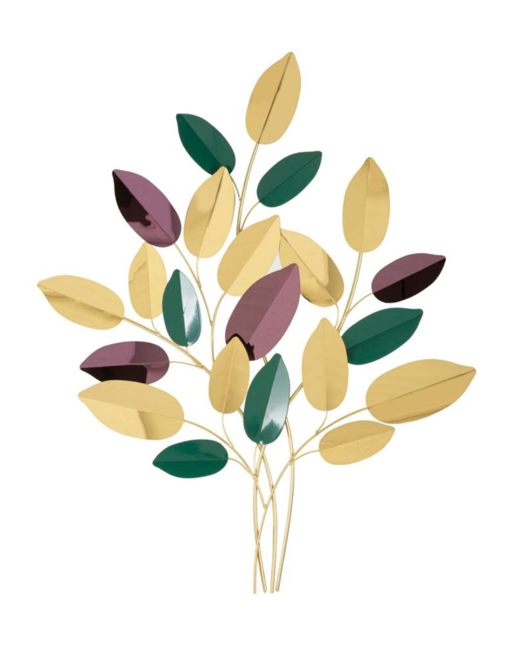 Panel decorativo 3D con hojas, 81,9 x 3,8 x 97 cm