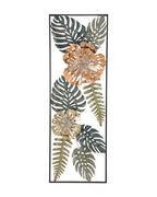 Panel decorativo 3D de metal multicolor, 30,5 x 3,75 x 88,5 cm