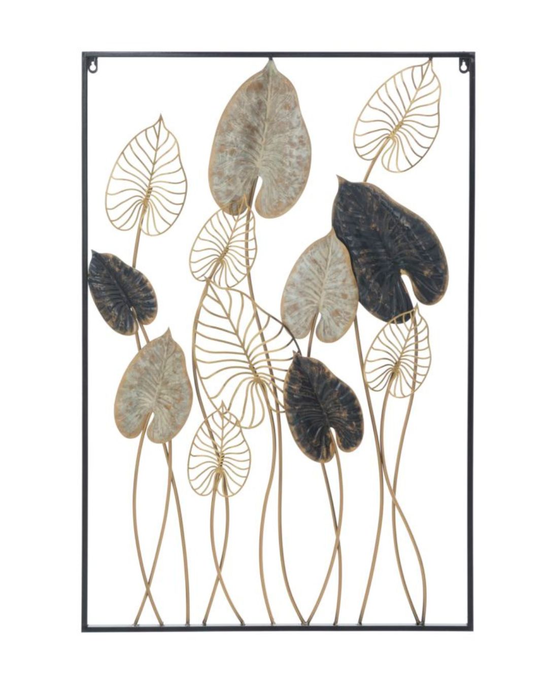 Panel decorativo 3D de metal multicolor, 66 x 4,5 x 100 cm