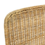 Silla 64x58x84 cm Metal/Mimbre -- Negro/Natural