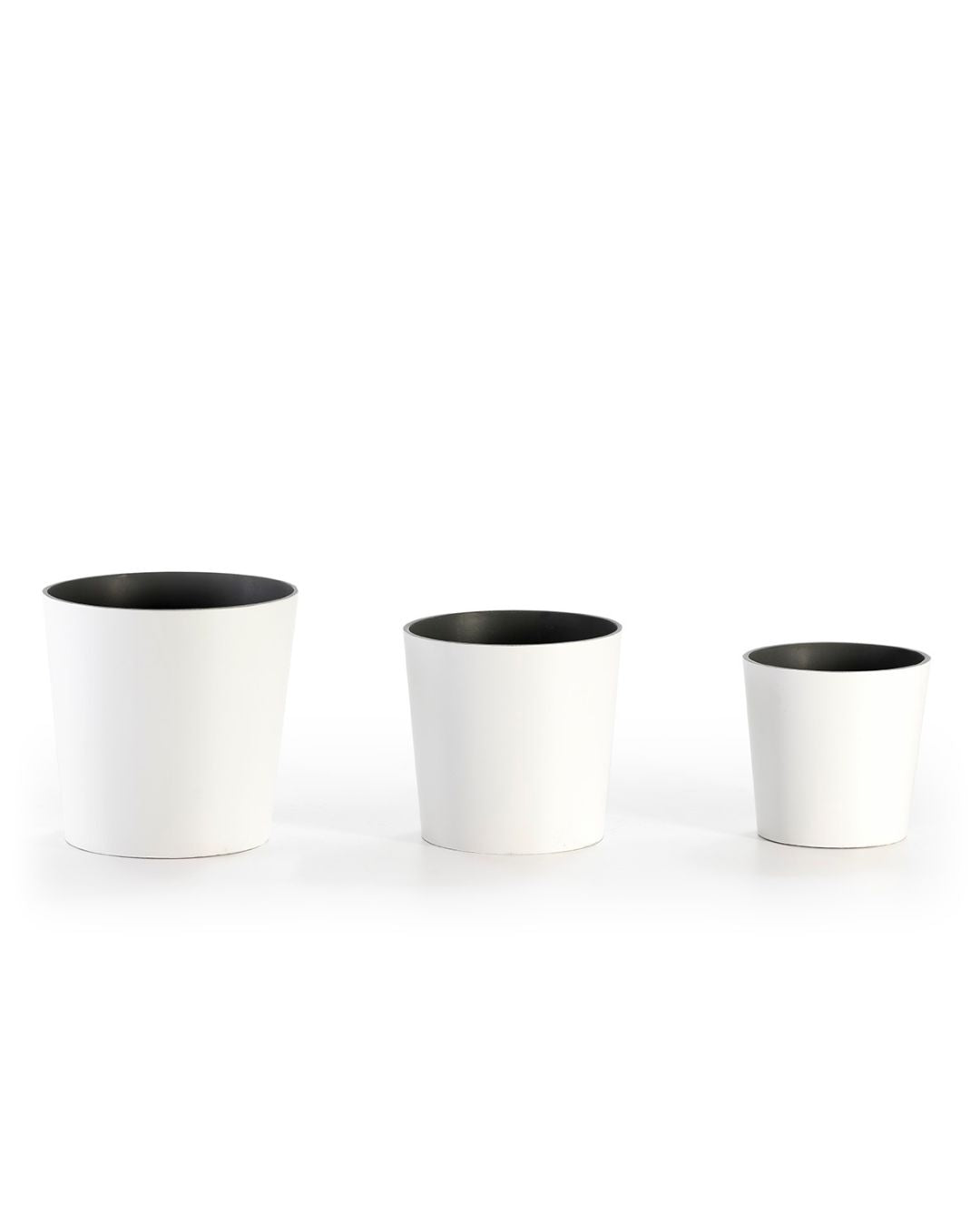 SET/3 MACETERO 35x35x35 / 30x30x30 / 25x25x25 RESINA BLANCO